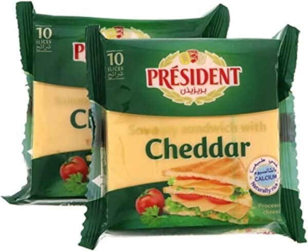 President Cheddar Cheese Slices 200g