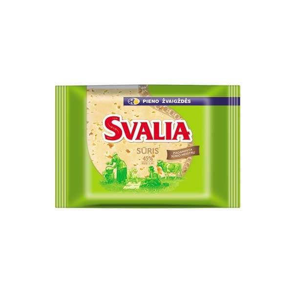Close-up of rich and creamy Svalia Semi-Hard Gouda Cheese.