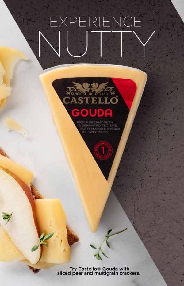 Gourmet grilled cheese sandwich made with melted young Euro Gourmet Gouda on sourdough Gourmet grilled cheese sandwich made with melted young Euro Gourmet Gouda on sourdough