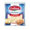 Hand sprinkling Galbani Shredded Natural Mozzarella onto a dish.
