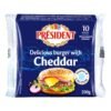Delicious President Shredded 4 Cheese sprinkled on pizza for a flavorful dish.