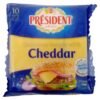President Cheddar Cheese Slices 200g