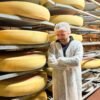 Close-up of rich and nutty Emmental Cheese.