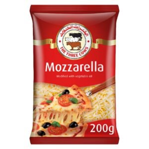 Three Cows Mozzarella Pizza Cheese 200g Bulk