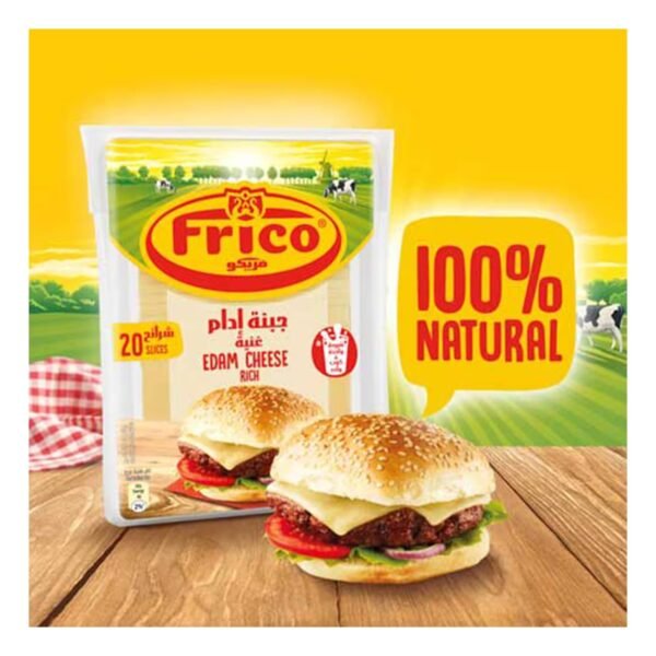 Delicious Frico Rich Sliced Edam Cheese in a sandwich for a flavorful meal.