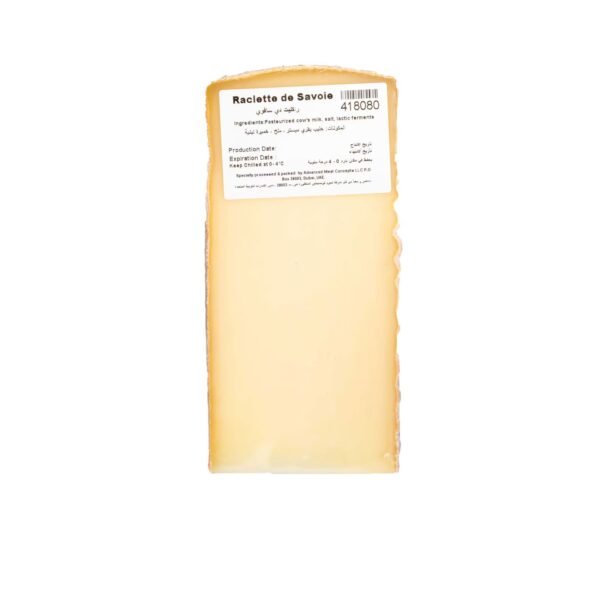 raclette party cheese, cheese for melting, skin-pack raclette
