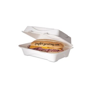 100 Compostable Plastic Free Sugarcane Clamshells