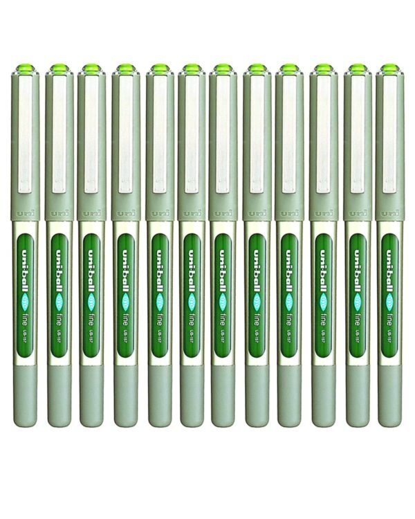 12-Piece Eye Fine Roller Pen 0.7mm Tip Light Green Ink – Wholesale & Export UAE