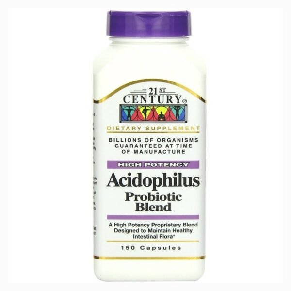 21st Century Acidophilus Probiotic Blend Capsules For Healthy Intestinal Flora, Pack of 150's – Wholesale & Export UAE