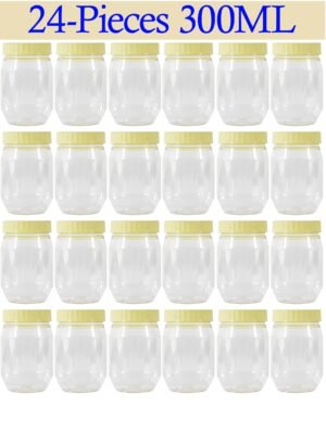 24-Piece Plastic Spice Storage Jar 300ML – Wholesale & Export UAE