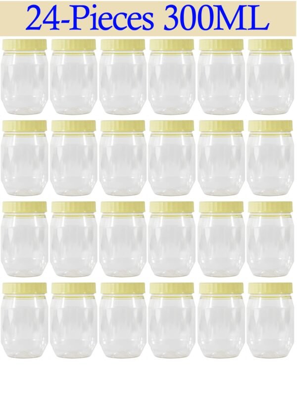 24-Piece Plastic Spice Storage Jar 300ML – Wholesale & Export UAE