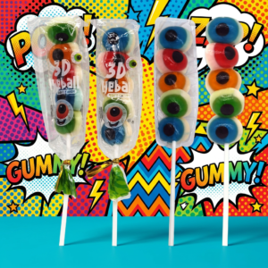 3D Eye Candy Soft Lollipop Gummy