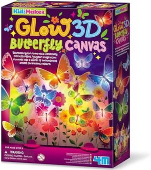 4M-Kidz-Maker-3D-Glow-Butterfly-Canvas-Craft-Kit-–-Create-Light‑Up-Butterfly-Artwork-With-LED-String-Template-Stands-amp-Adapters-Ideal 4M Kidz Maker 3D Glow Butterfly Canvas Craft Kit – Create Light‑Up Butterfly Artwork With LED String, Template, Stands & Adapters, Ideal – Wholesale & Export UAE