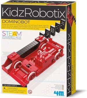 4M-Kidz-Robotix-Dominobot-–-Build-a-Robot-that-Sets-Up-Dominoes-Automatically-STEM-Mechanical-Engineering-Kit-for-Kids-Ages-8 4M Kidz Robotix Dominobot – Build a Robot that Sets Up Dominoes Automatically, STEM Mechanical Engineering Kit for Kids Ages 8+ – Wholesale & Export UAE