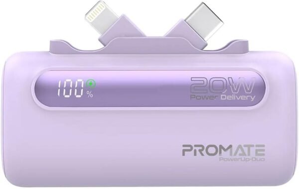 5000 mAh 5000 mAh Power Bank, Ultra-Compact Portable Charger With Built-In 20W Foldable USB-C Connecter, 20W USB-C – Wholesale & Export UAE