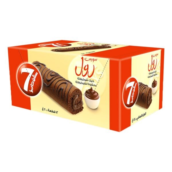 7-Days-Chocolate-Swiss-Roll-with-Chocolate-Filling-20g-Pack-of-12-2 7 Days Chocolate Swiss Roll with Chocolate Filling, 20g Pack of 12 – Wholesale & Export UAE