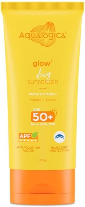 AQUALOGICA Glow+ Dewy Sunscreen 80gms – Wholesale & Export UAE