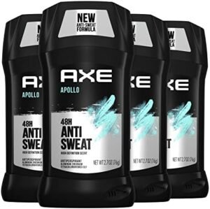 AXE Apollo Antiperspirant Deodorant Stick For Men Sage & Cedarwood 48 Hr Anti Sweat Mens Deodorant, 2.7 Ounce (Pack of 4) – Wholesale & Export UAE