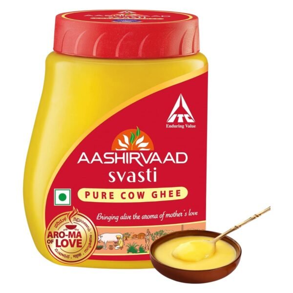 Aashirvaad Svasti Cow Ghee, 200ml – Wholesale & Export UAE