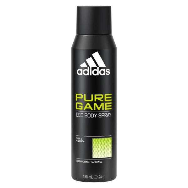 Adidas-Pure-Game-Deo-Body-Spray-Clear-150ml Adidas Pure Game Deo Body Spray Clear 150ml – Wholesale & Export UAE