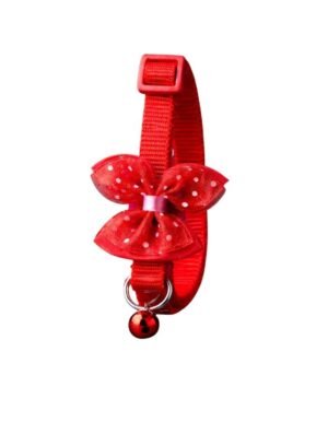 Adjustable Red Cat Collar (22×30 cm) – Soft, Durable & Comfortable Lightweight Pet Collar for Cats – Wholesale & Export UAE