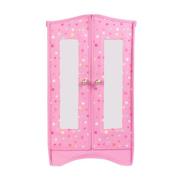 Adora Premium Quality Doll Closet, Pink Doll Wardrobe with Six Shelves, Large Drawer and Mirrored Door, Fits Most Dolls Up to 18 ", Bir – Wholesale & Export UAE