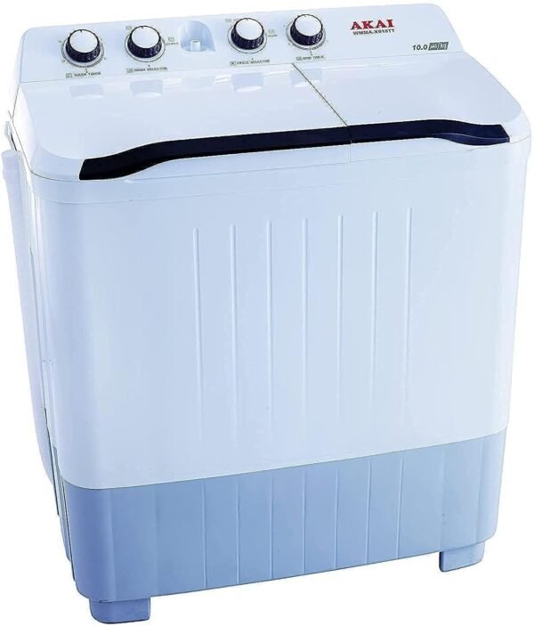 Akai 10 kg Twin Tub Semi-Automatic Washing Machine, WMMA-X010TT - One Year Warranty – Wholesale & Export UAE