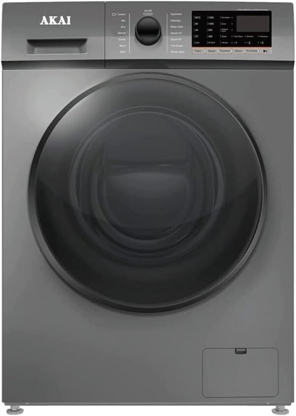 Akai-7KG-Front-Load-Washing-Machine-with-BLDC-Inverter-Motor-5-Star-ESMA-Rated-1400-Spin-Speed-RPM-12-Washing-Programs-Digital-Display-Foam-2 Akai 7KG Front Load Washing Machine with BLDC Inverter Motor 5 Star ESMA Rated 1400 Spin Speed RPM 12 Washing Programs, Digital Display Foam – Wholesale & Export UAE