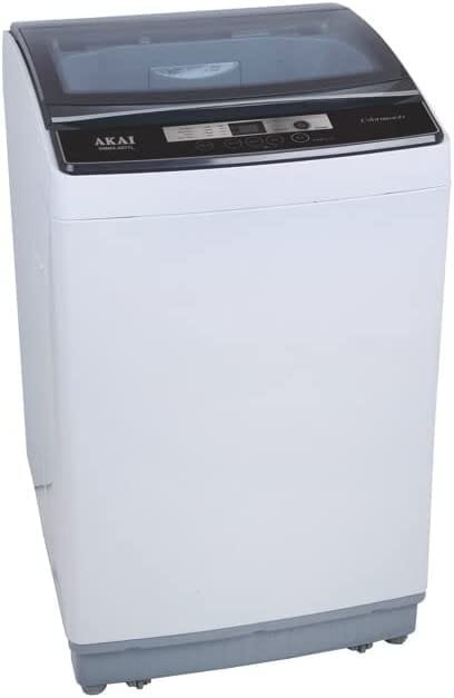 Akai 7kg Top Load Washing Machine with Prewash Cycle, Superior Wash, Soft Closing Lid, Digital Panel, Intelligent Waterfall System, Pulsator – Wholesale & Export UAE