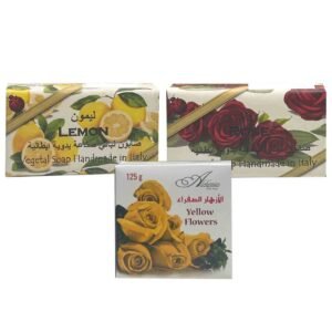 Alchimia Vegetal Soap Lemon 100g, Pack of 2 with Rose 125g – Wholesale & Export UAE