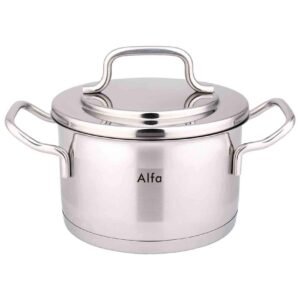 Alfa Premium Stainless Steel Casserole with Lid, 20x12cm, 3.8L – Wholesale & Export UAE