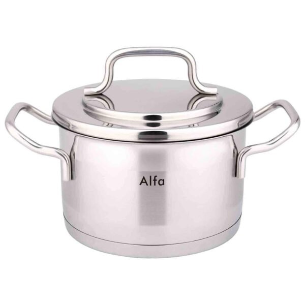 Alfa-Premium-Stainless-Steel-Casserole-with-Lid-20x12cm-3.8L-1 Alfa Premium Stainless Steel Casserole with Lid, 20x12cm, 3.8L – Wholesale & Export UAE