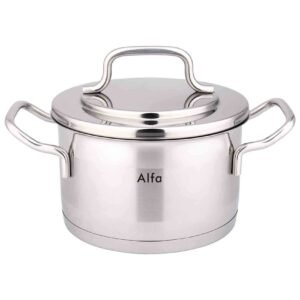 Alfa Premium Stainless Steel Casserole with Lid, 22x12cm, 4.6L – Wholesale & Export UAE