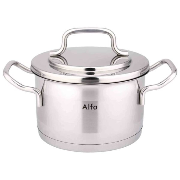 Alfa Premium Stainless Steel Casserole with Lid, 22x12cm, 4.6L – Wholesale & Export UAE