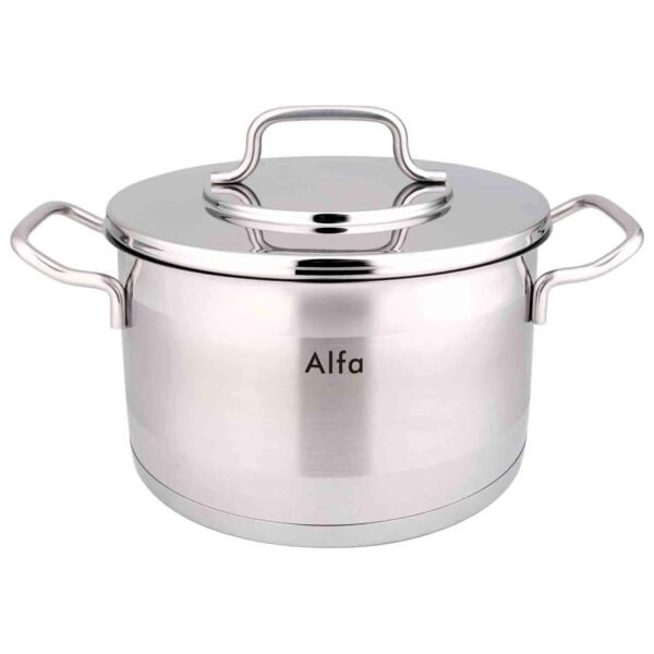 Alfa Premium Stainless Steel Casserole with Lid, 32x18.5cm, 14.8L – Wholesale & Export UAE
