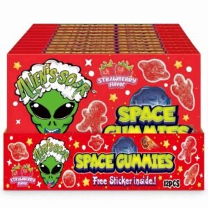 Aliens-Sour-Space-Gummies-Strawberry-100g-Pack-of-12 Alien’s Sour Space Gummies Strawberry, 100g, Pack of 12 – Wholesale & Export UAE