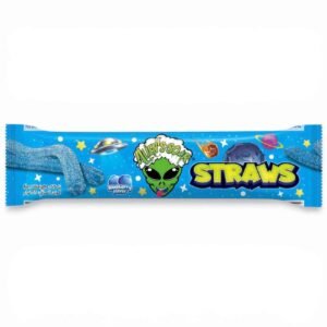Aliens-Sour-Straws-Blueberry-55g Alien’s Sour Straws, Blueberry, 55g – Wholesale & Export UAE