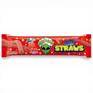 Aliens-Sour-Straws-Strawberry-55g Alien’s Sour Straws Strawberry, 55g – Wholesale & Export UAE