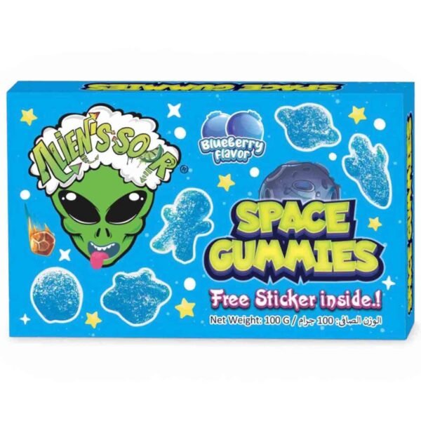 Alien's Sour Space Gummies Blueberry Candy, 100g – Wholesale & Export UAE