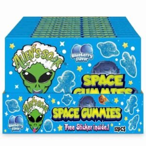 Alien's Sour Space Gummies Blueberry Candy, 100g, Pack of 12 – Wholesale & Export UAE