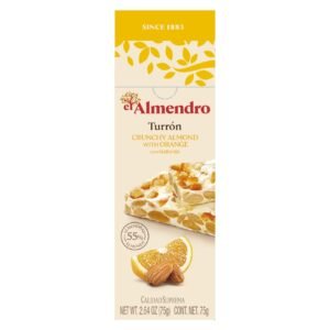 Almendro Crunchy Almond with Orange Turron, 75g – Wholesale & Export UAE