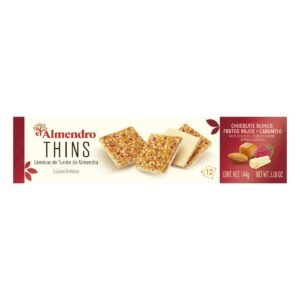 Almendro Thin with White Chocolate and Berries, 144g – Wholesale & Export UAE