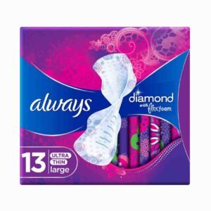 Always Diamond Flexfoam Sanitary Pads Large, 13 Pads – Wholesale & Export UAE