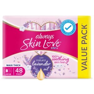Always-Skin-Love-Lavender-Freshness-Thick-And-Large-Pads-White-48-Pads Always Skin Love Lavender Freshness Thick And Large Pads White 48 Pads – Wholesale & Export UAE