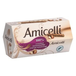 Amicelli Hazelnut Creme Filling Milk Chocolate Wafer Rolls, 150g – Wholesale & Export UAE