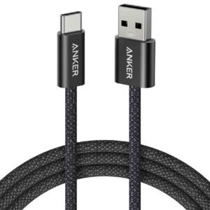 Anker PowerLine Plus USB-A to USB-C Braided Cable 3ft, Black – Wholesale & Export UAE