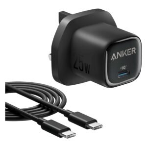 Anker USB-C Mini Wall Charger with USB-C to USB-C Charging Cable, Black, 25 W – Wholesale & Export UAE
