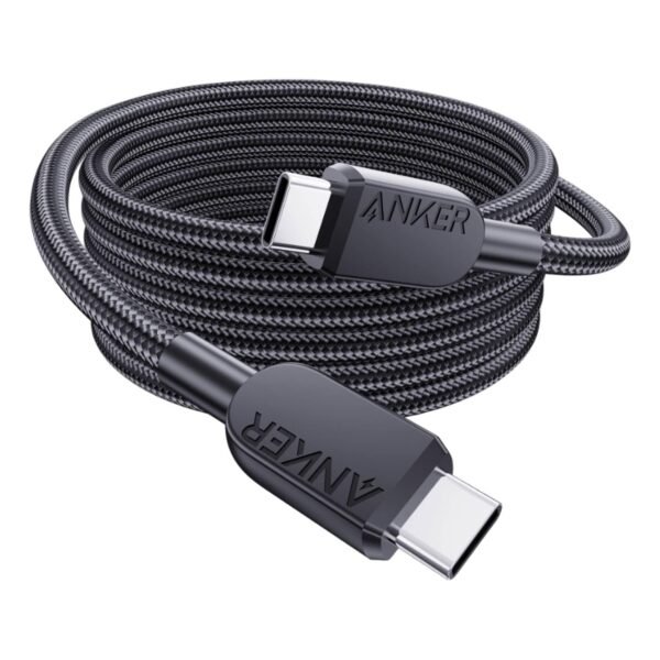 Anker USB-C To USB-C Braided Data Sync And Charging Cable Black 6ft 240W – Wholesale & Export UAE