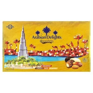 Arabian Delights Chocodate Assorted Chocolate Covered Dates with Almond, 150g – Wholesale & Export UAE