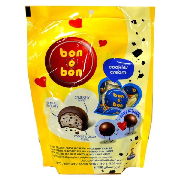 Arcor Bon O Bon Cookies N Cream 150g – Wholesale & Export UAE